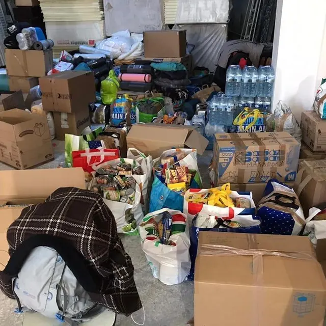 photo depuis mercredi 2 mars, la salle fontaine, à brûlon, accueille une collecte de dons  ©  nicolas moignez