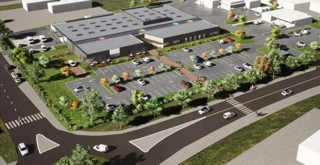 photo  vue d’ensemble du futur bâtiment d’anais, qui devrait voir le jour au printemps 2023 à cerisé.  &copy;  atelier bailleux 