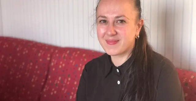 photo  jenny roshchenko a 34 ans. enceinte de quinze semaines, elle a quitté l’ukraine début mars avec emmanuel, son fiancé nigérian.  &copy;  ouest-france 