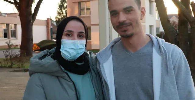 photo  olfa, enceinte, et fakhir ont mis près d’une semaine pour rejoindre la france.  &copy;  ouest-france 