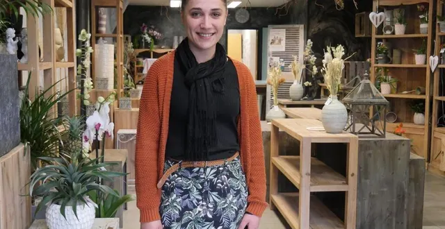 photo  à 22 ans, flora oudeyer est la nouvelle gérante d’a fleur de pot, magasin de fleurs situé place du champ-de-foire, à sablé-sur-sarthe.  &copy;  le maine libre 