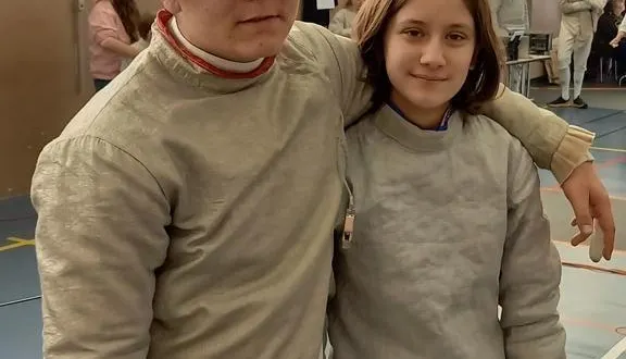 photo  la complicité des jeunes damigniens, ilan verfaillie et eloïse busnot.  &copy;  ouest-france 