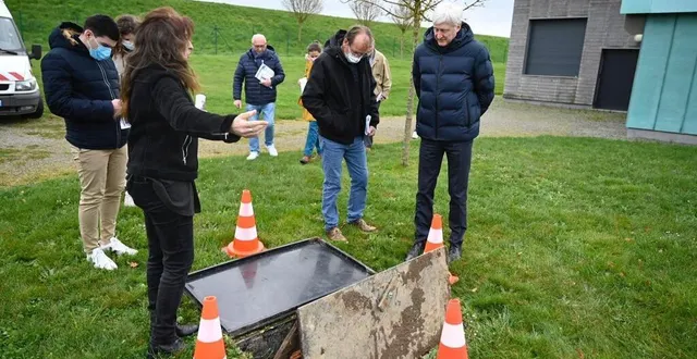photo  dominique le mener, président du conseil départemental, a visité, avec quelques autres curieux, l’installation géothermique de l’école de musique…  &copy;  département de la sarthe 