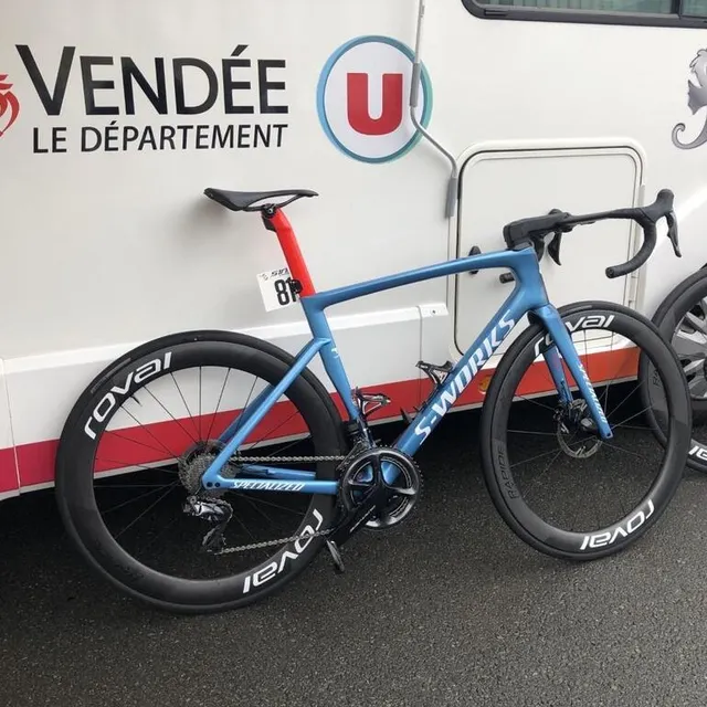 photo le vélo de peter sagan (total energies), septuple vainqueur du maillot vert au tour de france, en méforme depuis le début de l’année.  ©  photo le maine libre