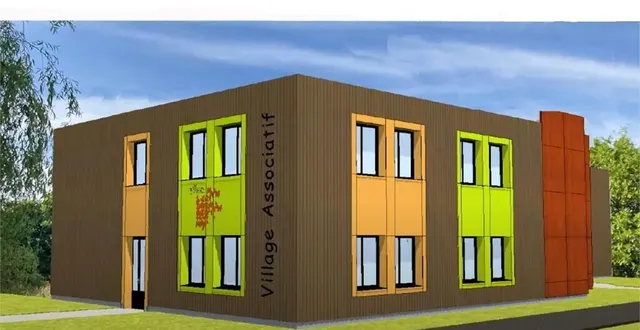 photo  le futur bâtiment du village associatif de flers, dans l’orne.  &copy;  cabinet jacques bouland 