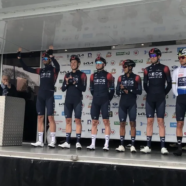 photo l’équipe ineos grenadiers de filippo ganna  ©  photo le maine libre