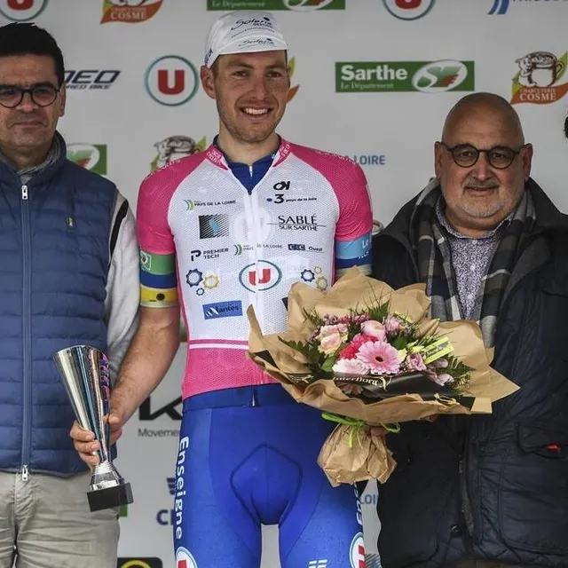 photo maël guegan a remporté le maillot rose à mamers.  ©  denis lambert