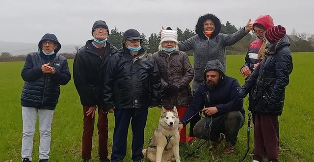 photo  une sortie avec la chienne mayha dont ils se souviendront.  &copy;  ouest-france 