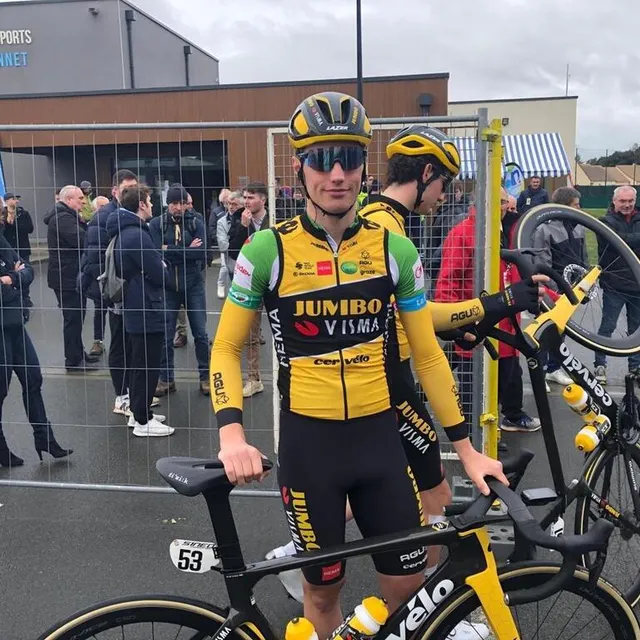 photo olav kooij, le vainqueur de la deuxième étape.  ©  le maine libre