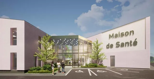 photo  la future maison de santé de loué sera sur deux étages et prendra place rue du tramway.  &copy;  lbn 