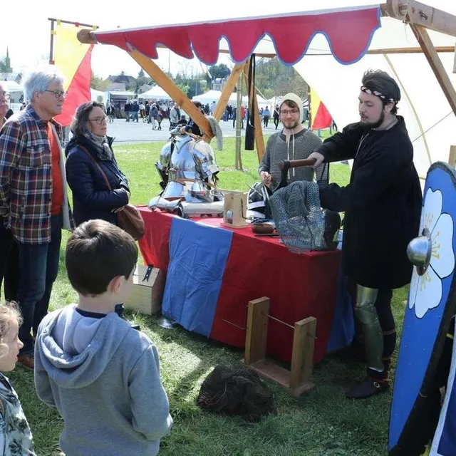 photo parmi les animations au parc de l’huisne, la reconstitution d’un camp médiéval.  ©  ouest-france