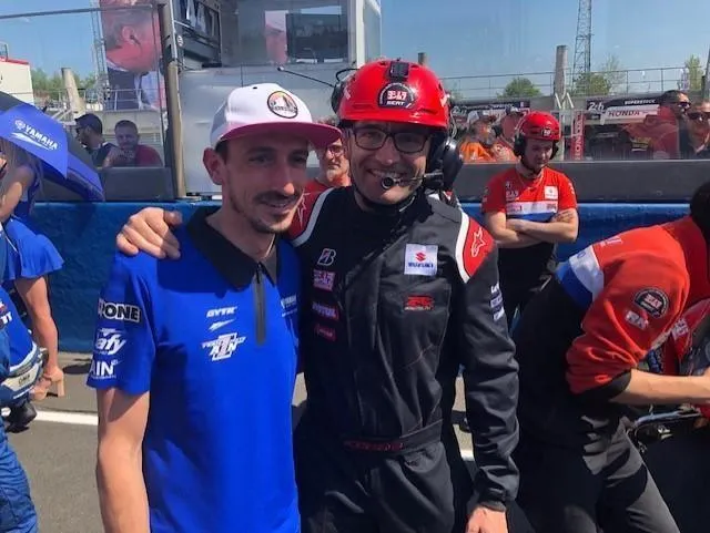 photo louis rossi (yamaha – moto ain) et damien saulnier (suzuki – junior team).  ©  le maine libre