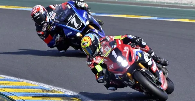 photo  la suzuki n°1 signe son douzième succès aux 24 heures du mans.  &copy;  jérôme fouquet 