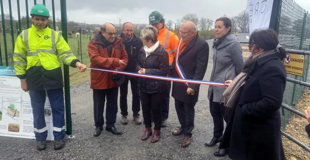 photo  les élus du syndicat d’adduction eau potable et d’assainissement du secteur de connerré ont inauguré la nouvelle station d’épuration à de beillé.  &copy;  le maine libre 