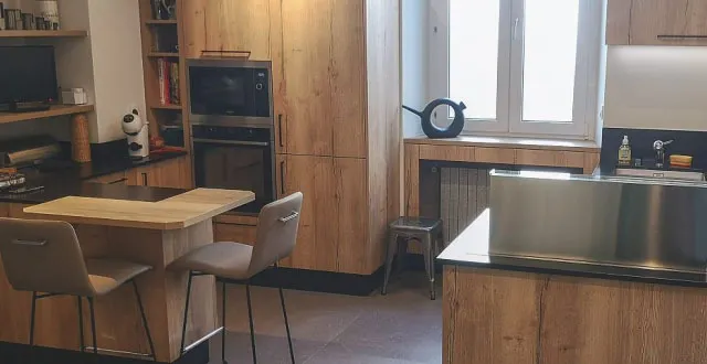 photo des équipements modernes contribuent à rendre cette cuisine encore plus ergonomique &copy; influences angers