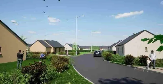 photo  une nouvelle rue pour un nouveau lotissement.  &copy;  illustration mairie de val-au-perche 