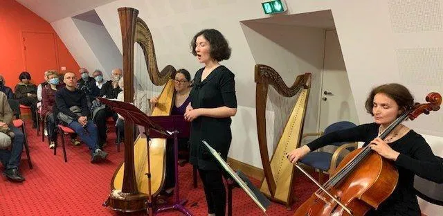 photo  le trio calliopé a offert un concert dans une salle pleine à craquer.  &copy;  le maine libre 
