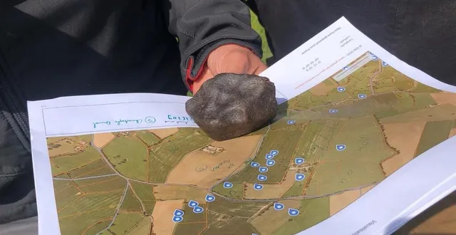 photo  un exemple de météorite susceptible d’être trouvée autour de sées.  &copy;  ouest-france 