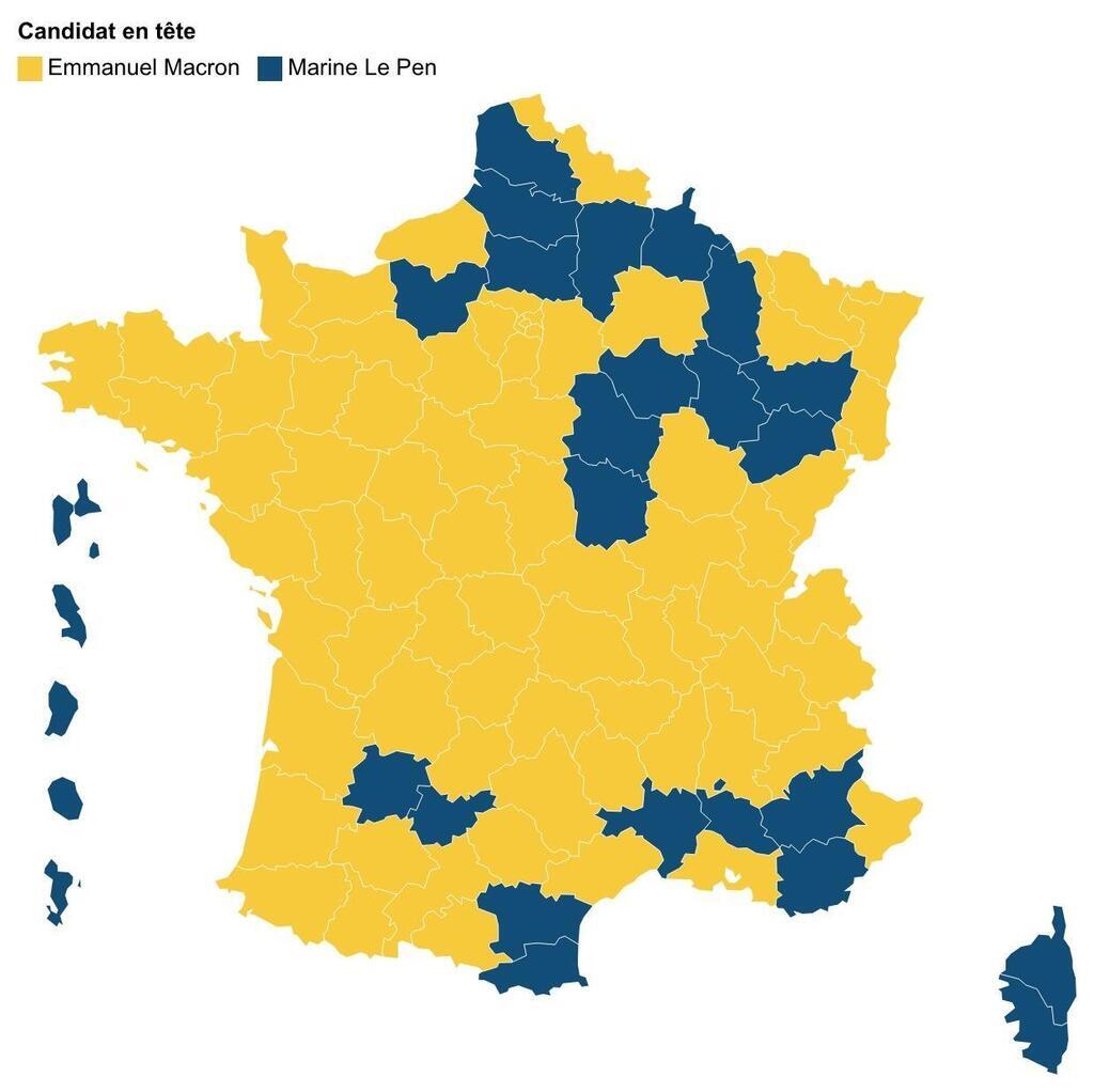 CARTE. Présidentielle : Qui Est Arrivé En Tête Dans Votre Département ...