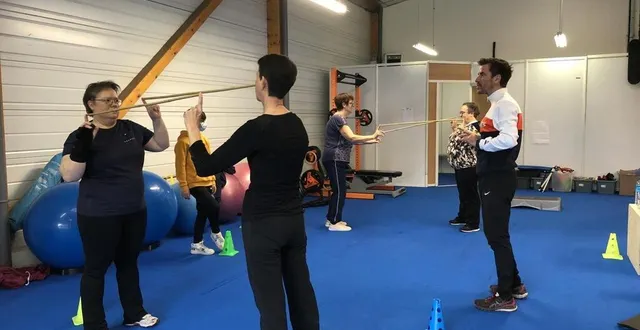 photo  a brûlon, la maison sport santé est située au cœur de la zone industrielle pour offrir aux salariés des entreprises environnantes une opportunité de faire du sport. elle est aussi utilisée pour des cours dédiés au sport sur prescription médicale.  &copy;  ouest-france 