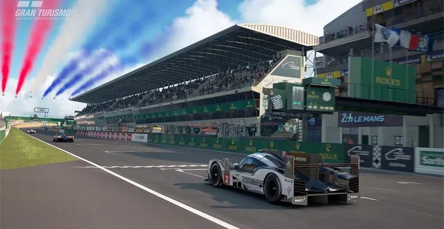 photo  si depuis la fin des années 1990, aucun jeu vidéo dédié au mans n’a été lancé, le circuit existe sur beaucoup de plateformes, comme gran turismo ou rfactor2. ici une porsche 919 dans gran turismo sport.  &copy;  gran turismo 
