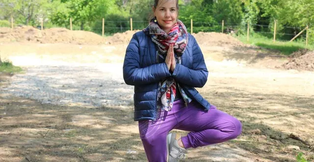 photo  eva villette fait construire une grande salle de yoga pour développer l’activité de son entreprise harmonie yoga. elle doit ouvrir en septembre 2022.  &copy;  ouest-france 