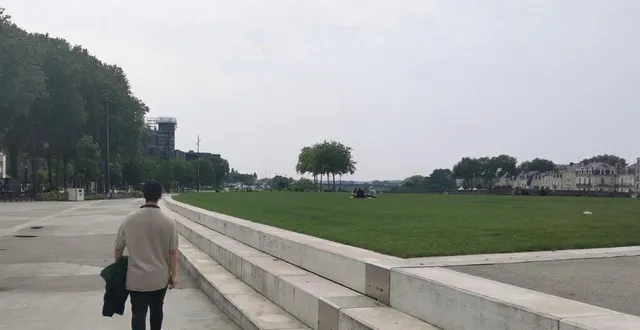 photo  l’esplanade cœur de maine fêtera ses trois ans en juin 2022.  &copy;  marion biosse duplan / ouest france 