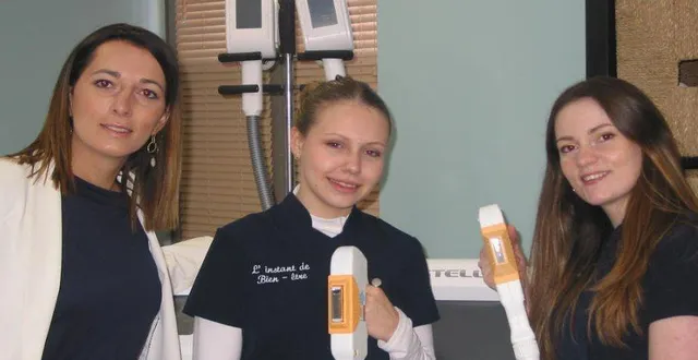 photo  bérengère, madison et tiphanie, forment l’équipe de l’institut.  &copy;  ouest-france 