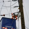 photo  cette semaine, enedis rénove le réseau haute tension à la desverie. 
