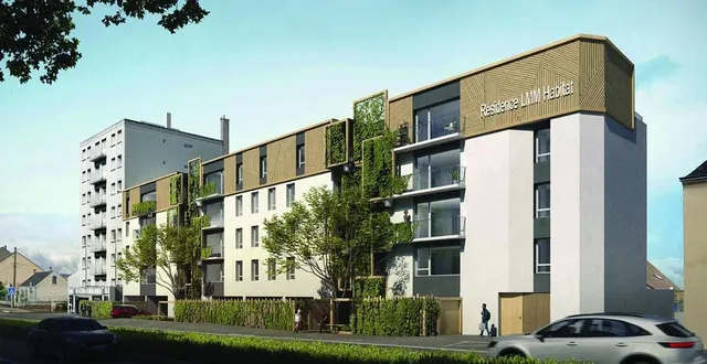 photo  la résidence kheops sera située avenue geneslay au mans. le lancement des travaux est prévu en septembre 2022.  &copy;  atelier delaroux 