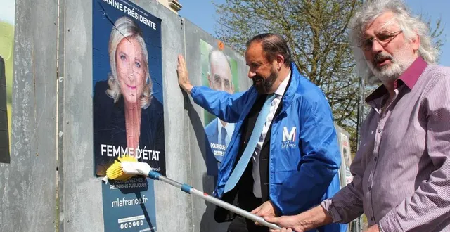 photo  raymond de malherbe et bruno pinçon pendant la campagne de la présidentielle.  &copy;  archives 
