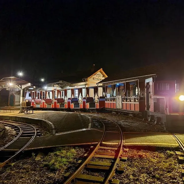 photo le muséotrain de nuit, une autre ambiance.  ©  muséotrain