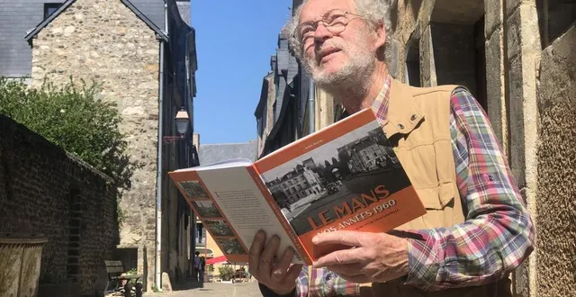 photo  le mans, mardi 10 mai 2022. serge bertin s’est plongé dans les archives municipales. il a sélectionné quelque 200 photos parmi les 10 000 disponibles.  &copy;  photo le maine libre 