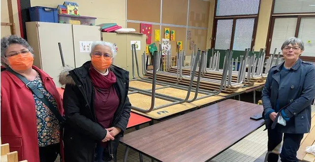 photo  chantal sevrin, présidente du foyer rural ; marie-noëlle aveline, vice-présidente et martine georget, adjointe.  &copy;  @val-au-perche 