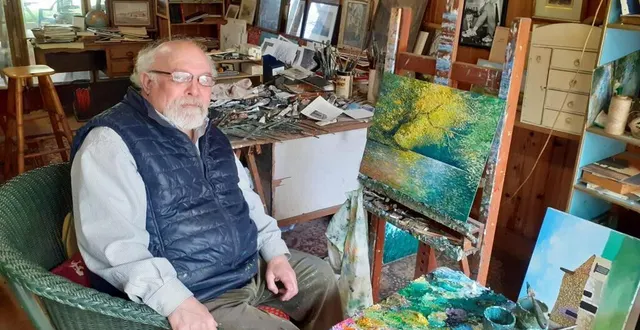 photo  daniel frot dans son atelier ouvert au public du 22 mai au 6 juin.  &copy;  ouest-france 