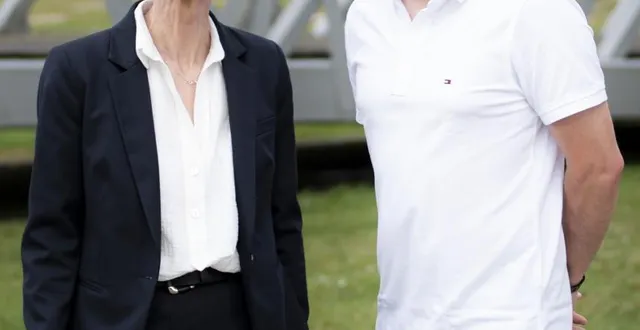 photo  chantal jourdan, candidate aux élections législatives dans la 1re circonscription de l’orne et son suppléant, maxence sebert.  &copy;  dr 