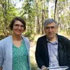 photo  charlène david, nouvelle animatrice charte forestière du territoire à la communauté de communes orée bercé belinois, en compagnie de gérard lambert, vice-président communautaire en charge de la charte forestière. 