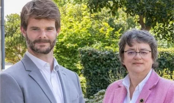 photo  frédéric lunel et lydia hamonou-boiroux.  &copy;  parti socialiste de la sarthe 