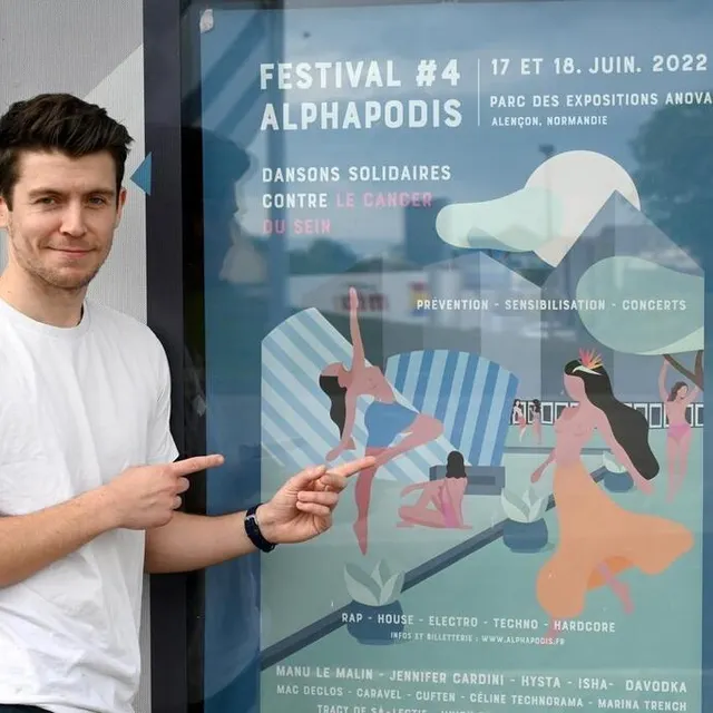 photo jimmy renaud, président de l’association alphapodis a hâte du lancement de la quatrième édition du festival.  ©  ouest-france