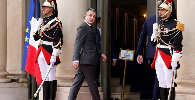 photo  le maire d’angers christophe béchu le 7 mai 2022 au palais de l’élysée à l’occasion d’une réunion pour les investitures de candidats de la majorité présidentielle aux élections législatives.  &copy;  afp 