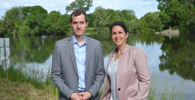 photo  guillaume jouanneau et marie mézière-fortin sont les candidats de la nupes pour la circonscription angers-segré.  &copy;  dr 