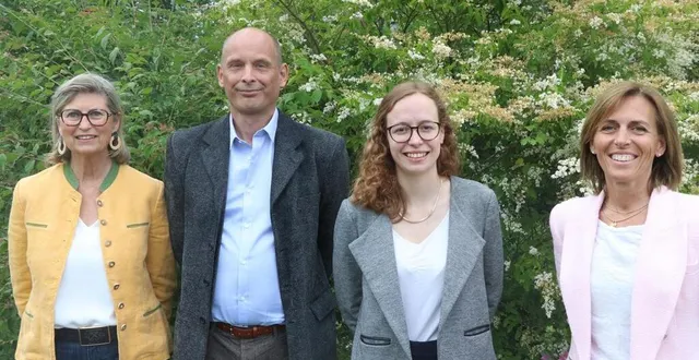 photo  de gauche à droite : valérie gorioux (candidate dans la 5e circonscription), tristan bovier (1re), marie durand (6e) et aurélie grenier (2e).  &copy;  ouest-france 