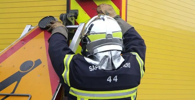 photo  les pompiers n’ont pu que constater le décès du motard.  &copy;  ouest-france 