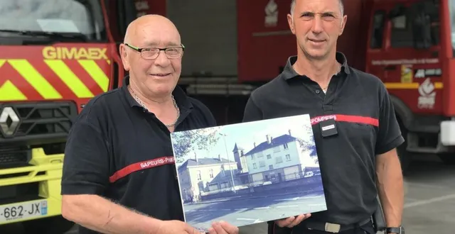 photo  gérard hubert et sébastien brimant ont connu l’ancienne et la nouvelle caserne.  &copy;  ouest-france 