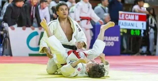 photo  yahn motoly-bongambé, ici en pologne, s’est fait une place en équipe de france de judo.  &copy;  aboi section judo 