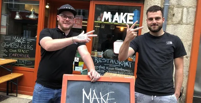 photo  maxime leblanc, à gauche, sera responsable du troisième restaurant, dans le quartier de lancrel. romain, à droite, devient le référent du restaurant historique, dans le quartier saint-léonard.  &copy;  ouest-france 