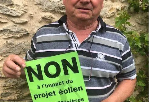 photo  jean-claude aveline, cofondateur du collectif 12, est toujours aussi déterminé dans son combat contre l’implantation des éoliennes.  &copy;  dr 