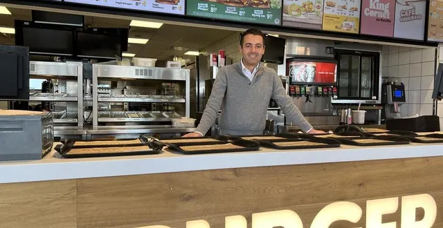 photo  fadi menzli est franchisé de burger king à arçonnay et de deux autres restaurants au mans (sarthe).  &copy;  ouest-france 