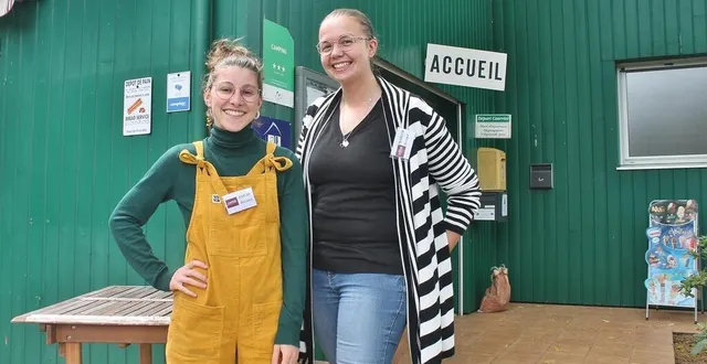 photo  alicia brisset est désormais accompagnée par marion lorilleux à la tête du camping municipal de sablé-sur-sarthe.  &copy;  ouest-france 