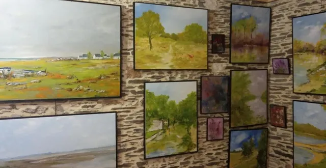 photo  la salle exposition de b.tabuteau. 